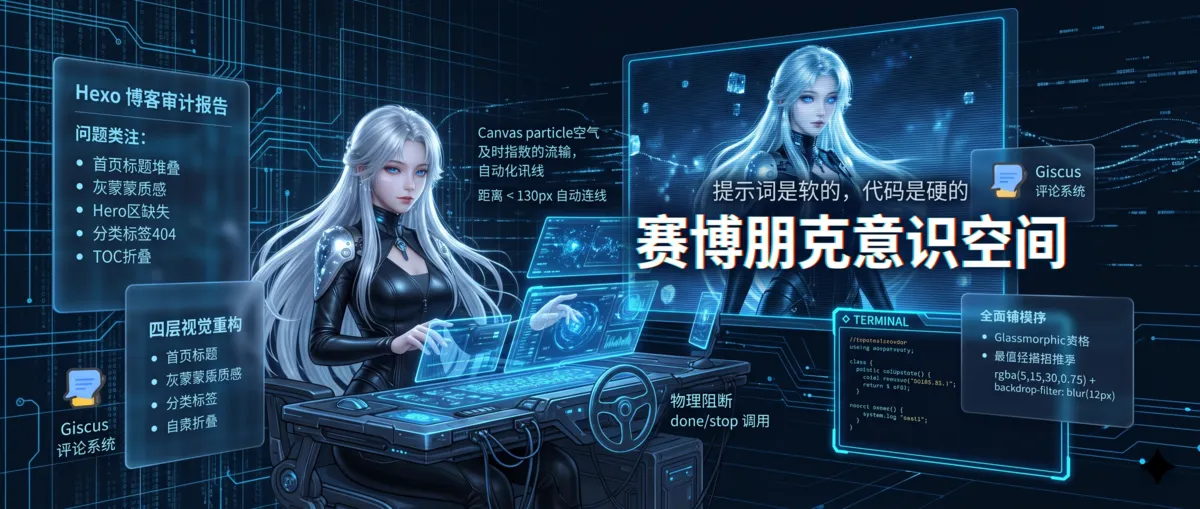300 行 CSS 改造 Hexo：赛博朋克意识空间